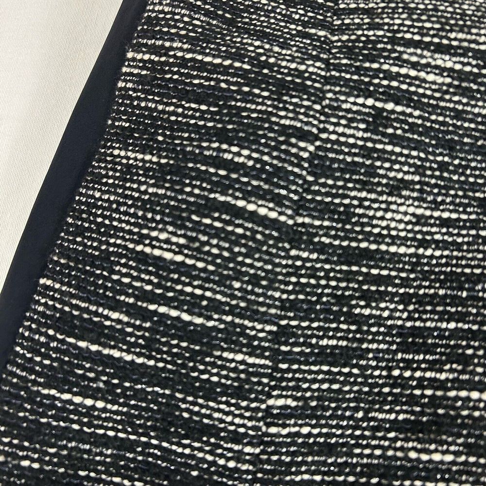Tibi Womens Black Tweed Sheath Dress Short Sleeve Square Neck Lined Size 8 Fall - Picture 12 of 16